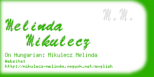 melinda mikulecz business card